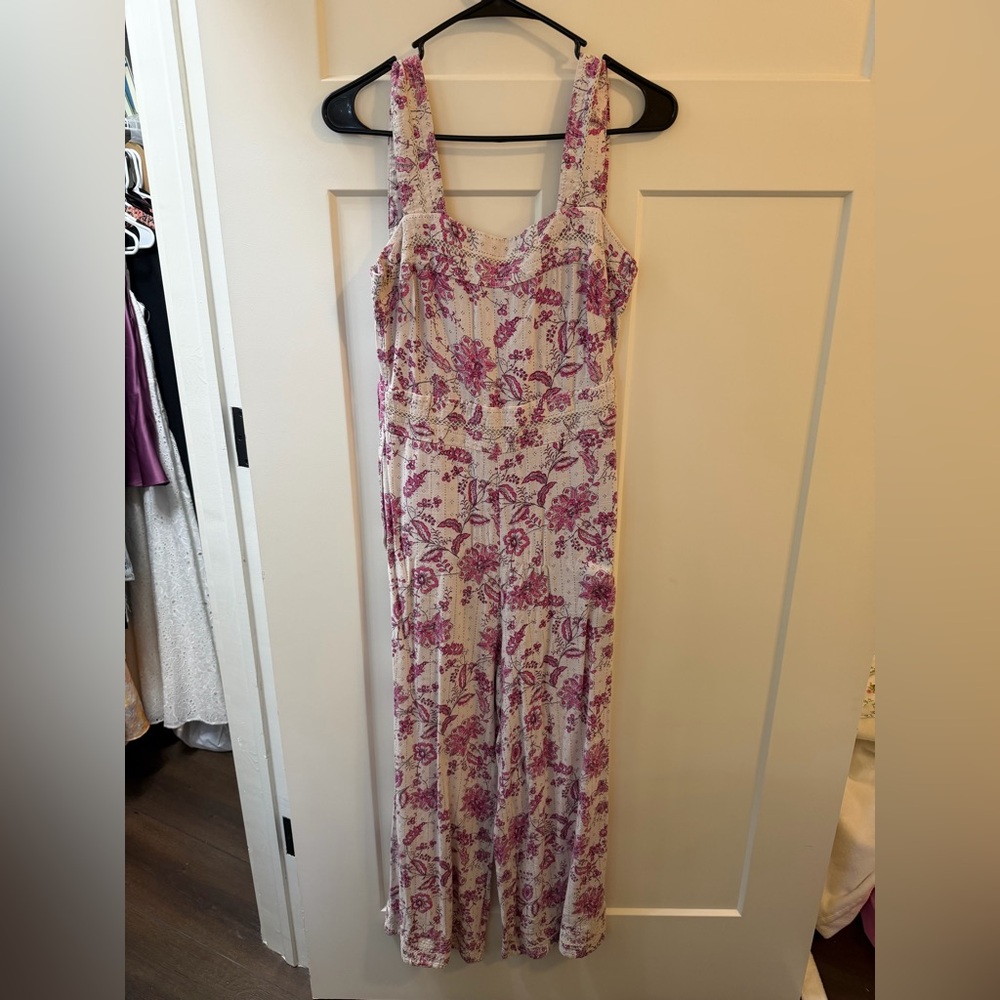 MISA LOS ANGELES Pink and White Frankie Jumpsuit - Picture 2 of 3